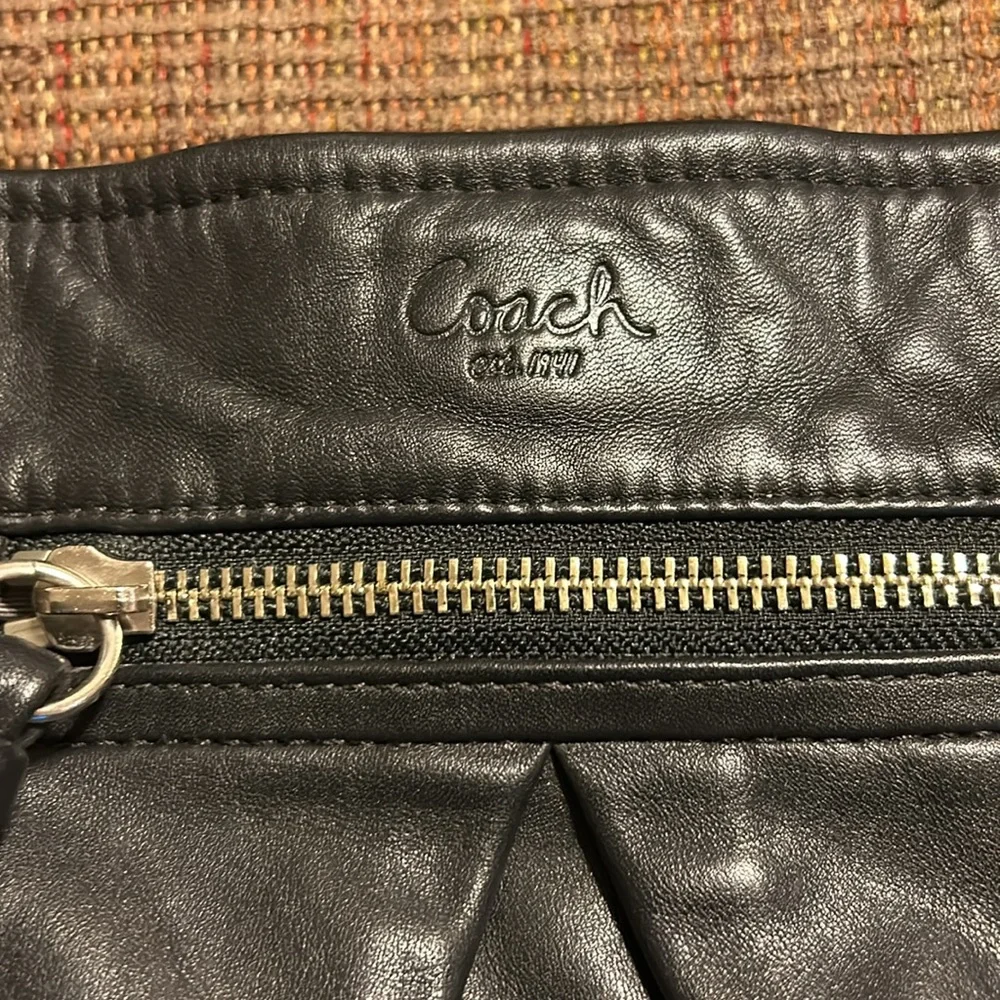 Coach Black Leather Handbag - Picture 2 of 6
